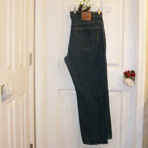 LEVI'S LEVI STRAUSS Regular Fit Stright Leg Jeans 42X30 Blue 100% Cot 30" Inseam